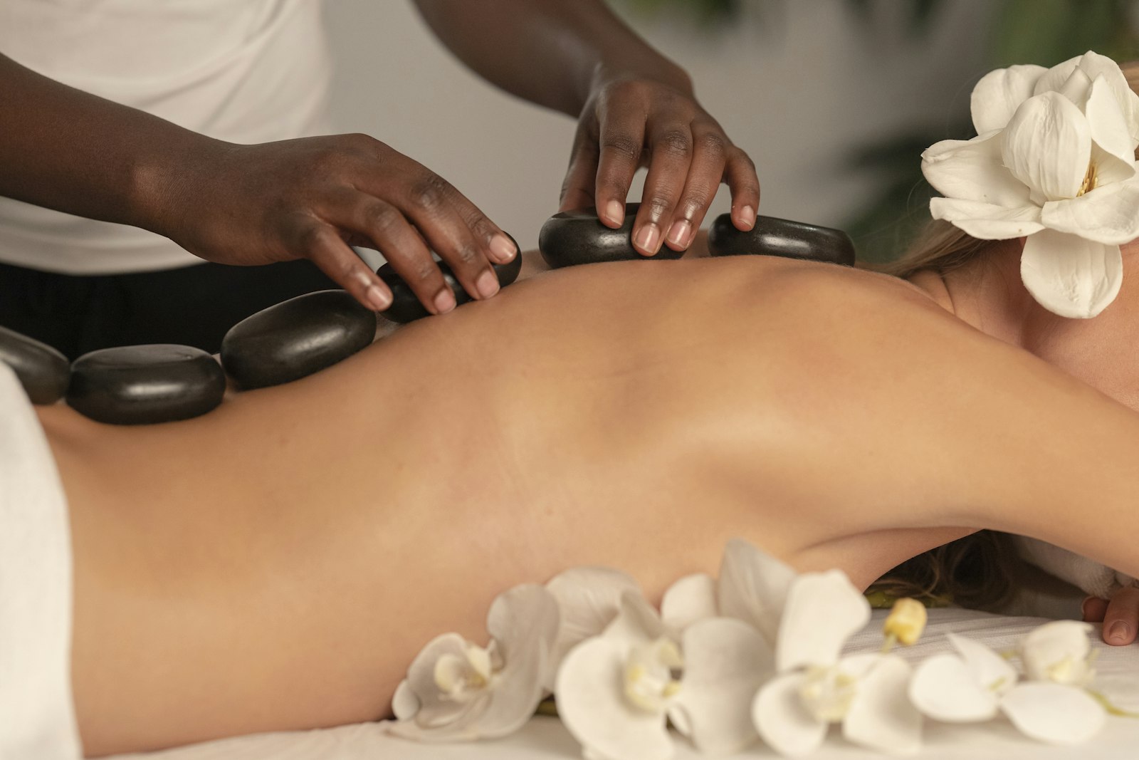 Warm, calm treatment room